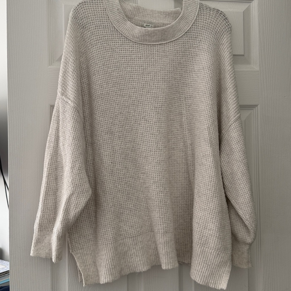 Aerie Cream Knit Sweater